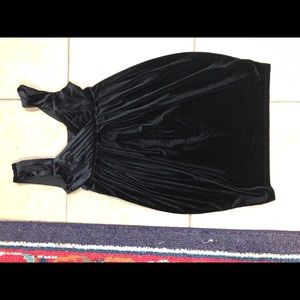 Black velvet dress